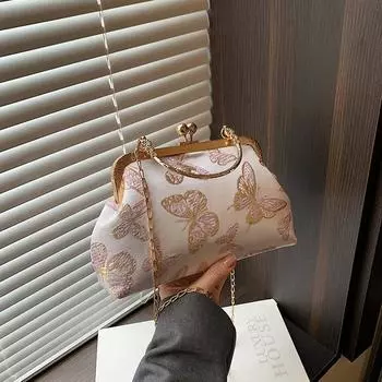 2024 летняя новая простая модная маленькая свежая сумка сумка простая модная трендовая сумка через плечо сумка-мессенджер сумка чёрный