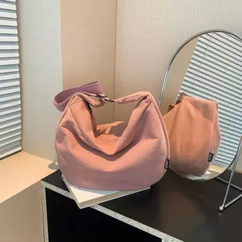 2024 летняя новая простая модная ретро сумка через плечо женская модная простая трендовая сумка-тоут большой вместимости чёрный