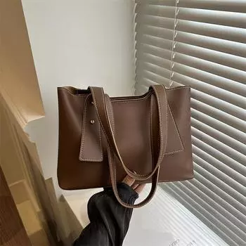 2024 летняя новая простая модная сумка через плечо простая модная сумка-мессенджер простая модная сумка-тоут чёрный