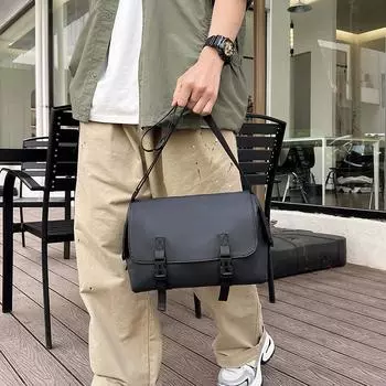 2024 летняя новая простая повседневная сумка для поездок на работу, сумка на плечо, большая вместительная сумка-тоут, повседневная сумка-мессенджер для женщин Small чёрный