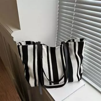 2024 летняя новая простая повседневная сумка-тоут модная простая сумка корейская версия большая вместительная женская сумка через плечо