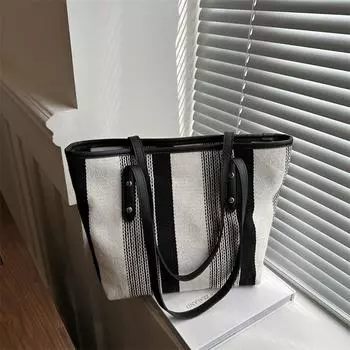 2024 летняя новая простая повседневная сумка-тоут модная женская сумка корейской версии простая большая вместительная сумка через плечо для женщин