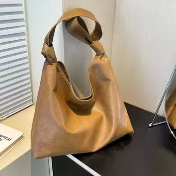 2024 летняя новая тенденция модная сумка через плечо в этом году популярная сумка подмышкой в иностранном стиле повседневная сумка-тоут для женщин чёрный