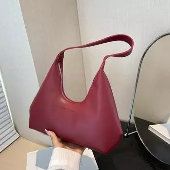 2024 летняя новая тенденция простая сумка для поездок на работу модная простая сумка через плечо повседневная ретро сумка через плечо женская сумка чёрный