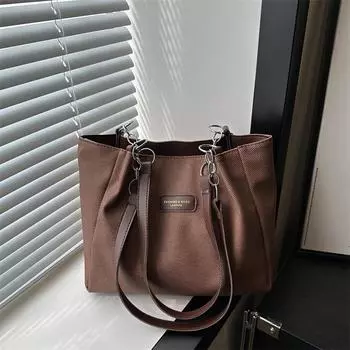 2024 летняя новая трендовая модная сумка-тоут, сумка-мессенджер через плечо, женская простая модная сумка большой вместимости для поездок на работу хаки