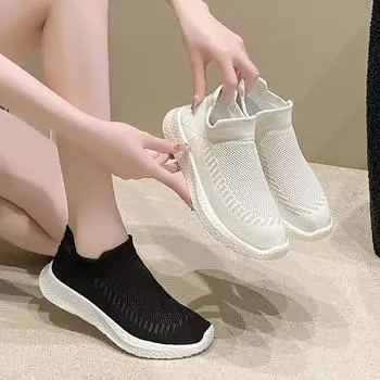 2024 летняя новая удобная повседневная женская обувь, модная дышащая обувь на мягкой подошве на плоской подошве для женщин, Zapatos De Mujer 35