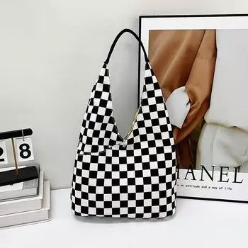 2024 летняя простая модная новая сумка через плечо ретро повседневная сумка для поездок на работу простая модная трендовая сумка-тоут для женщин