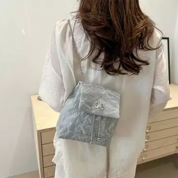 2024 летняя сумка-тоут простой модный рюкзак нишевый дизайн женский рюкзак нишевый дизайн сумка через плечо сумка белый