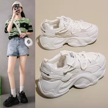 2024 летняя женская обувь, модная спортивная повседневная обувь для бега, удлиняющая обувь на толстой подошве FB3306-1 35