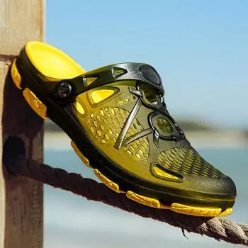 2024 Лето Мужская Уличная Пляжная Обувь Модная Обувь Для Плавания 39 коричневый