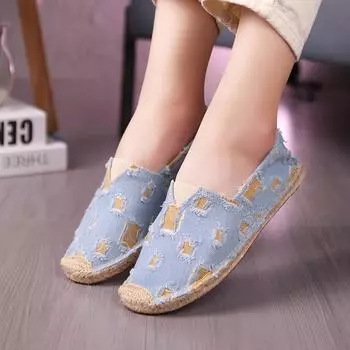 2024 Лето Новая мода Женская Мужская Повседневная Обувь Плоские Кроссовки Дышащие Мужские Слипоны Холщовые Туфли Для Любителей 36 синий