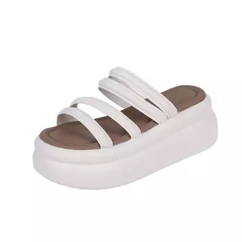 2024 лето новая верхняя одежда на толстой подошве классные тапочки универсальные пляжные тапочки женские 34