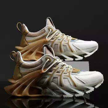 2024 лето новые дышащие сетчатые удобные износостойкие туфли с попкорновым дном Blade Tide повседневная модная мужская обувь 39