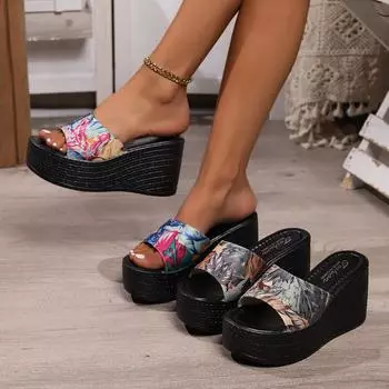 2024 лето новые сандалии женские на платформе удобные тапочки женские сандалии 34