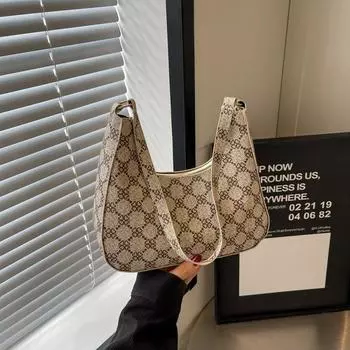 2024 Лето Новый Модный Тренд Сумка Полумесяц Простая Сумка На Плечо Повседневная Сумка Подмышкой Ретро Сумка Женская