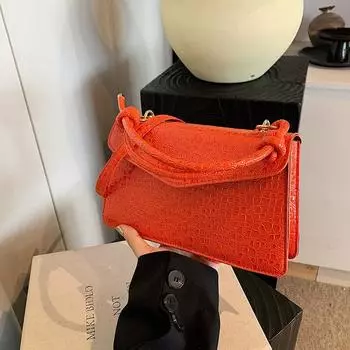 2024 лето новый повседневный темперамент одно плечо через плечо маленькая квадратная сумка женская простая ретро тренд иностранный стиль маленькая женская сумка чёрный