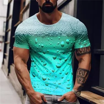 2024 Лидер продаж 3D-печатная футболка с изображением пива Веселая модная мужская футболка Летний пляжный отдых Мужская одежда Harajuku S