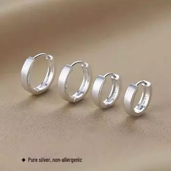 2024 Лидер продаж Роскошные серьги-кольца из серебра 925 пробы для женщин: Высококачественный, универсальный и стильный