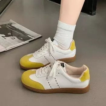 2024 Лидер продаж Вулканизированная обувь Повседневная спортивная обувь на плоской подошве Женская тренировочная женская спортивная модная обувь Zapatos Mujer 35 бежевый