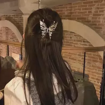«2024 Liquid Butterfly Metal Shark Clip»: Высококачественный, модный аксессуар-шпилька для женщин.