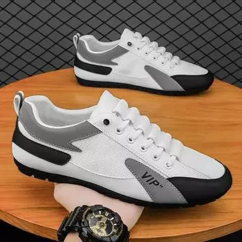 2024 Luxe Mesh Sport Men s Sneakers Breathable Tenis Para Hombre Shoes Fashion Casual Shoe Summer Student Shoes 39 чёрный