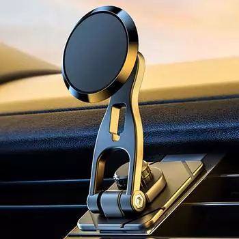 2024 Магнитный автомобильный держатель для телефона, подставка, стол Notbeook, вращающийся магнит, складной кронштейн для смартфона для iPhone, Samsung, Xiaomi