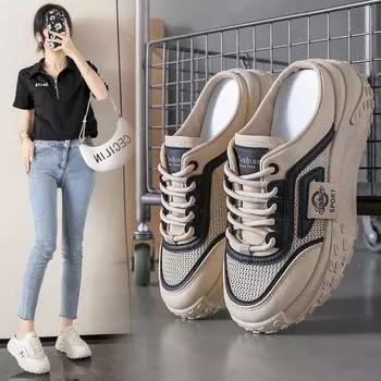 2024 маленькие белые туфли, женские летние женские повседневные дышащие сетчатые тапочки FB998 35