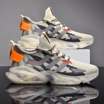 2024 men s casual shoes summer new shoes boys breathable men s sports shoes men s trendy shoes 40 белый