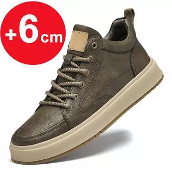 2024 Men s Elevator Shoes Men Sneakers Height Increasing Shoes 6cm Inner Increasing Lift Shoes for Men Hidden Heels Casual Shoes 38