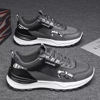 2024 men s shoes spring tide brand high sense summer breathable mesh shoes youth sports leisure dad tide shoes 39