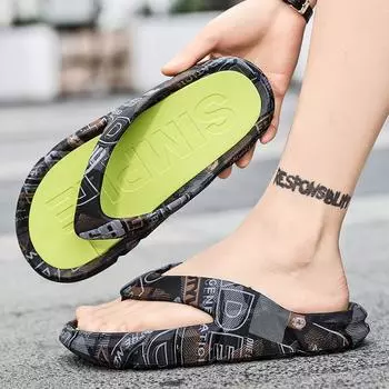 2024 мужские тапочки модные шлепанцы сандалии бытовые шлепанцы с мягкой подошвой мужские уличные пляжные сандалии летом 40 белый