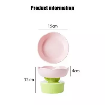 2024 Милая миска для домашних животных Креативная миска в форме цветка для кошачьего корма Керамика для воды Аксессуары для домашних животных для кошек Товары для домашних животных оранжевый
