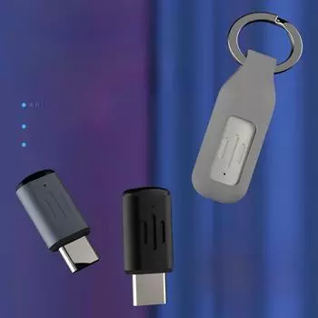 2024 Мини инфракрасный пульт дистанционного управления для iOS и Android USB-C for Apple 15, 16 and above серебряный