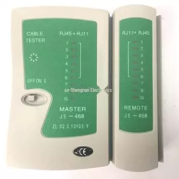 2024 Многофункциональный тестер RJ45/RJ11 для сетей и телефонных линий SN; 468; 2008;