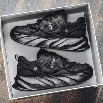 2024 модная и удобная обувь с дышащей подошвой на сетчатой подошве, летняя распродажа, мужская повседневная обувь, дышащие кроссовки с толстой подошвой 39 белый