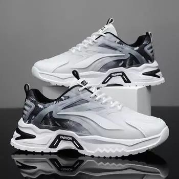 2024 модная и удобная обувь с дышащей подошвой на сетчатой подошве, летняя распродажа, мужская повседневная обувь, дышащие кроссовки с толстой подошвой 39