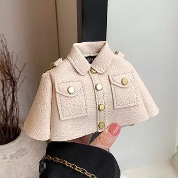 2024 Модная Индивидуальная Универсальная Сумка-мессенджер Ins Нишевая Уникальная Дизайнерская Сумка Для Мобильного Телефона бежевый