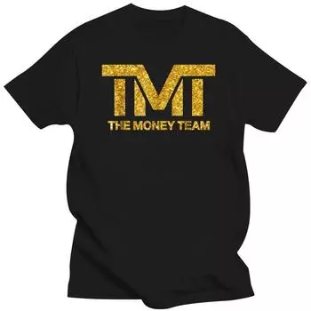 2024 модная летняя футболка 100% хлопок креативная плоская футболка TMT Money Team Gold повседневная удобная спортивная футболка с коротким рукавом M