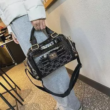 2024 Модная мягкая кожаная женская сумка - высококачественная сумка-мессенджер с подушкой