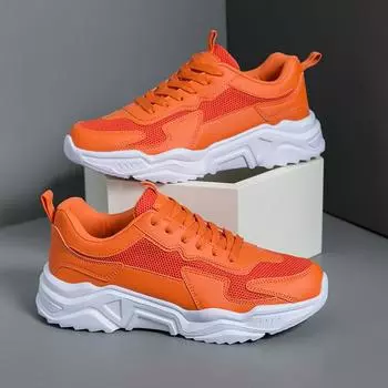 2024 модная мужская новая дышащая сетчатая обувь на шнуровке повседневная обувь спортивная обувь 4 цвета 39 розовый