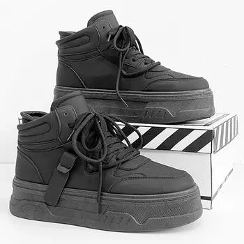 2024 модная мужская обувь на толстой подошве, туфли на высоком каблуке, повседневная обувь, модная обувь 39 розовый