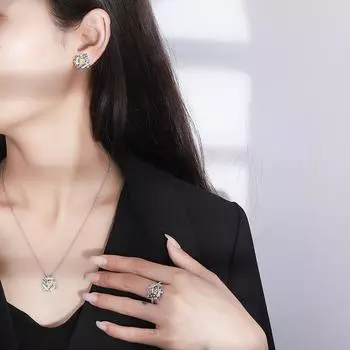 2024 модное новое кольцо золотое циркониевое ювелирное изделие креативное женское ювелирное ожерелье