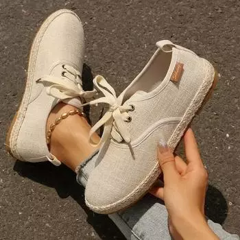 2024 Модные и удобные женские туфли без застежек для верхней одежды Повседневные легкие весенние и осенние женские туфли на плоской подошве 36