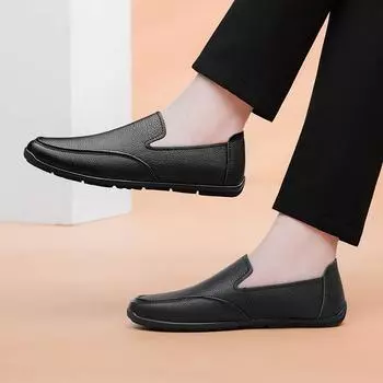 2024 Модные итальянские туфли для мужчин, лакированные кожаные туфли-оксфорды для мужчин, официальная свадебная обувь, модная мужская обувь 37 чёрный