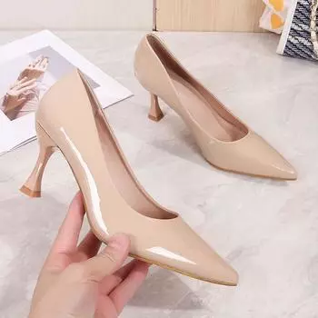 2024 Модные ретро-туфли на высоком каблуке в британско-французском стиле для женщин — Универсальные с юбками 40