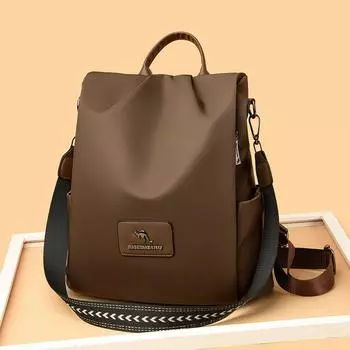 2024 Модный вместительный рюкзак из ткани Оксфорд с защитой от кражи для женщин