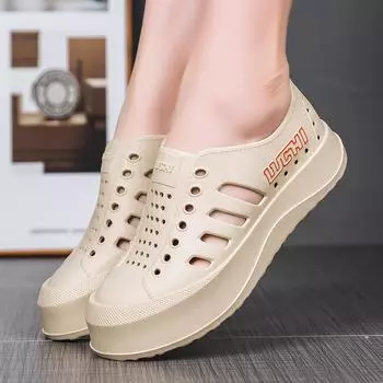 2024 Мужская и женская дышащая обувь, новые лоферы, универсальная модная пляжная обувь, уличная обувь 36 белый