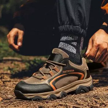 2024 Мужская и женская обувь для походов на открытом воздухе с низким верхом из сетчатой ткани, нескользящая, дышащая, для пар, для походов, кроссовок по пересеченной местности36-46 36 фиолетовый
