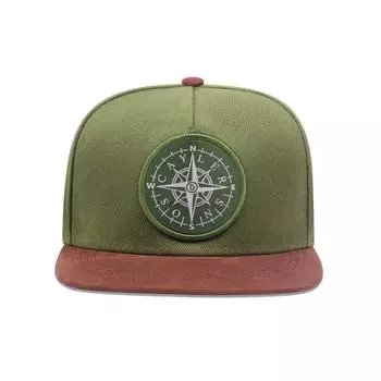 2024 Мужская модная кепка с пуговицами-компасами и утиным язычком, спортивная кепка с вышитым язычком, женская бейсбольная кепка от солнца зелёный