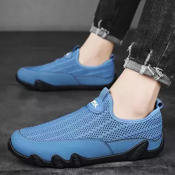 2024 Мужская модная сетчатая обувь, сверхлегкие кроссовки для бега, повседневная спортивная обувь, обувь большого размера из рыбьей чешуи, 39-48 39 белый